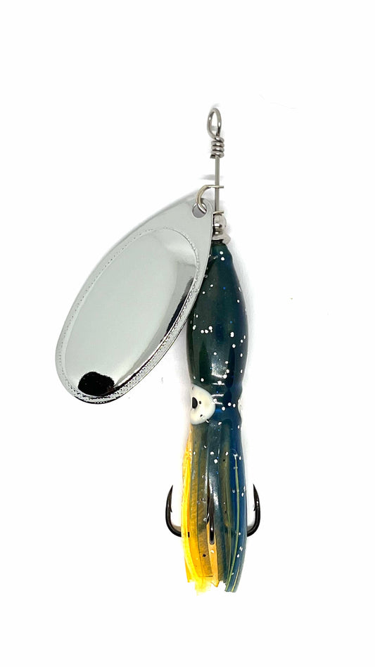 029-Dyp blå / lys oransje